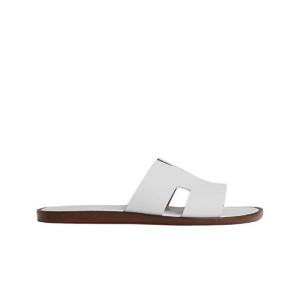 에르메스 이즈미르 샌들 카프스킨   블랑 H041141ZH02