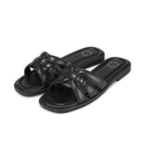 [바바라(슈즈)]양가죽 여성슬라이드_BBH368BK