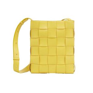 보테가 베네타 레더 메신저 카세트백 버터컵 649601VMAY17130