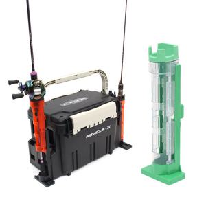 미라클 태클박스 높이조절 로드 홀더 소형 그린 스탠드