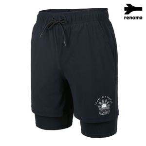 [레노마수영복] 남성 레깅스 트렁크 비치 수영복 MS2D903_BK