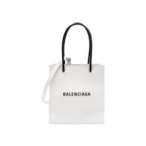 발렌시아가 쇼핑 스몰 노스 사우스 토트백 화이트 5978600AI2N9000