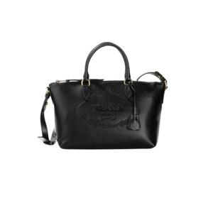 프라다 클래식 로고 소프트 레더 토트백 블랙 1BA104-2EBJ-F0002