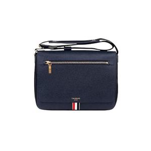톰브라운 토날 스트랩 레더 리포터백 네이비 MAG143B-00198-415