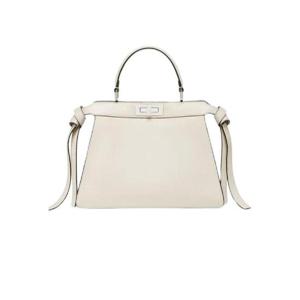 펜디 피카부 아이 씨 유 미디움 토트백 화이트 8BN321ANSDF0KMH