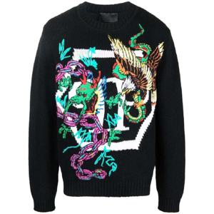 26 SS 필립플레인 패턴 인타르시아 니트 스웨터 SABCUKO0009PKN002N TP432329942