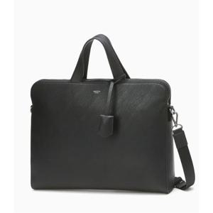 [헤지스ACC] 블랙 로고배색 가죽 서류가방 HJBA5F412BK