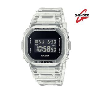 [지샥]DW-5600USKE-7DR JJ 투명 스켈레톤 클리어 방수시계