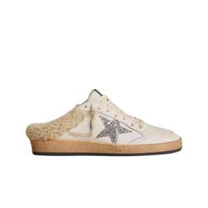 골든구스 실버 글리터 스타 크림 시어링 라이닝 볼 스타 사보 GWF00436-F003988-10224