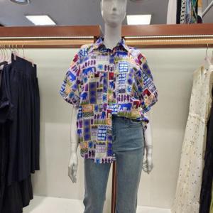 수스 HC04 라그랑 플라워 루즈 블라우스 S242NBL5Z2