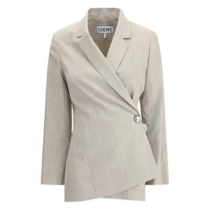 로에베 비대칭 싱글 버튼 재킷 S359Y03XA2