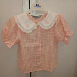 TALENTKIDS (쁘띠앙팡) HC24 플로히라핑크체크블라우스 PCX33GBL31