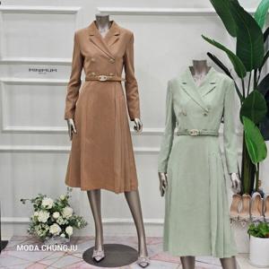 [미니멈]MD 카라넥 플리츠 디테일 원피스  MD MMYAAWO2190_CJ