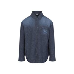 로에베 긴팔 셔츠 H526Y05WF1 8438 WAHSED BLUE DOM