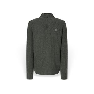 남성 울 케이블 하프 집업니트 HZSW5D326K2