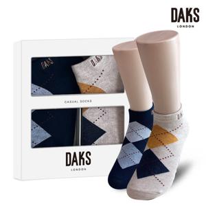 [닥스(양말)]숙녀양말 2족 선물세트 스니커즈 발등큰다이아 25914