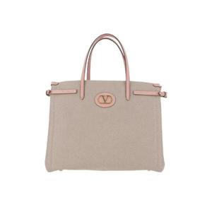 발렌티노 브이로고 캔버스 토트백 베이지 B0R19JSER2J