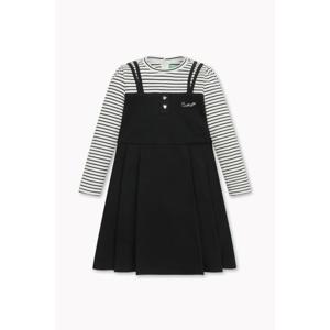 [베네통키즈]스쿨 분또 플리츠 원피스 QAOP11541BK