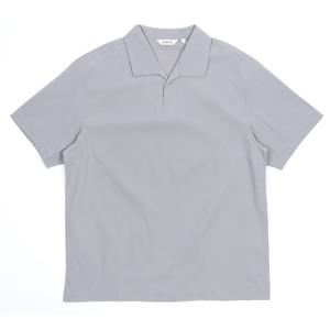 [리얼지오지아][25SS] 남성 그레이 미라쿨 원버튼 반팔 카라티 ADF3TT1901