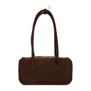 에스더에크메 브라운 스웨이드 쓰리닷 로고 볼링 백 03COLGB100