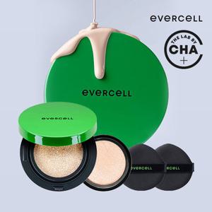 에버셀 셀 유스 퍼펙트 기미 커버 쿠션 팩트 안티에이징 물광 광채 톤업 파운데이션 본품세트 (본품14g+리필14g)