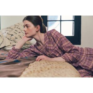 비너스 [세트]여성 웜후레쉬 기모면  체크 포근한 겨울잠옷세트-VPA4555W