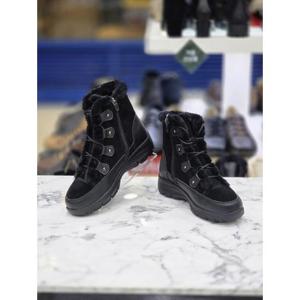 허시파피 세이브존05 여성 4Cm굽 컴포트 광폭 퍼 스니커즈 방한 부츠 FLWFQ607