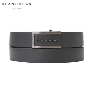 [세인트앤드류스] 남성 메탈 로고 솔리드 레더 벨트 811C3BT801_GY