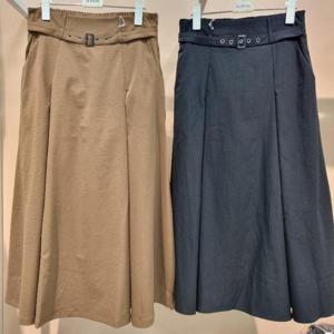 라티움 HC34 허리반밴딩 A라인플레어 헤이즐 가을 롱치마 T2533sk02