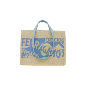 페라가모 로고 라지 토트백 스카이 블루 219406-773822