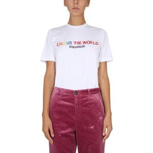 디스퀘어드2 반팔 티셔츠 S72GD0396 S24387100 WHITE