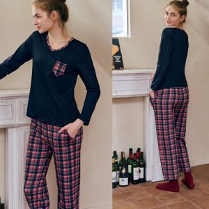 [솔브] 폴리 피치기모 체크나염 남녀공용 실내복바지 SEP257FM