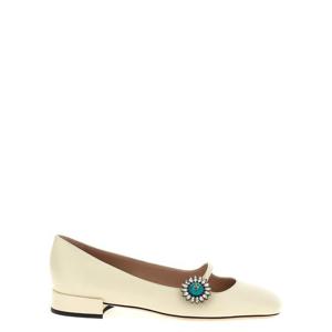 발렌티노 가라바니 플랫 슈즈 W2S0LL7DHS9TK White