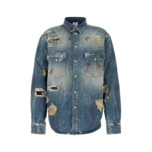 베트멍 긴팔 셔츠 UA65SH880D DISTRESSEDBLUE Light Blue