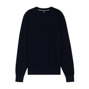 휴고보스 와플 니트 크루 넥 스웨트셔츠 50545283404 DARK BLUE