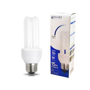 장수램프 삼파장 EL 형광램프 15W 주광색 E26 삼파장 형광램프 삼파장램프 장수램프 형광등