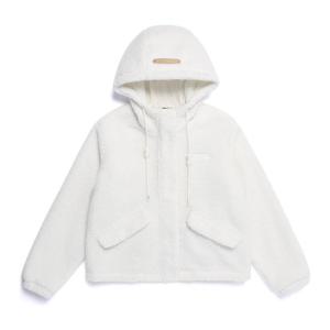 내셔널지오그래픽N254WFJ920 여성 플리스 후드 점퍼 O/WHITE