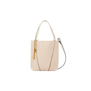 끌로에 그레인드 레더 스핀 스몰 토트백 스위트 베이지 CH25SS812N8424Q