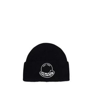 몽클레어 로고 패치 비니 3B00029M1242999 BLACK DOM