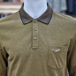 [크로커다일남성]면혼방 요꼬에리 카라티셔츠 CDAABTP3792592_SH