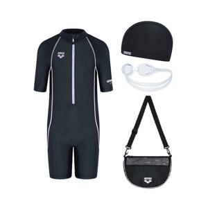 아레나  킥앤풀 여아동 3부 반신 슈트 키트 (A5SG1KG03BLK)