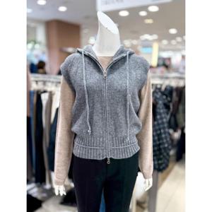 소고 세이브존01 후드 니트 집업 베스트 AK4VA08_GR