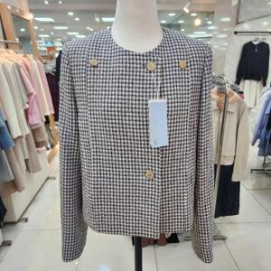 리안뉴욕 DP01 트위드체크 더블 자켓 RTBWJK040