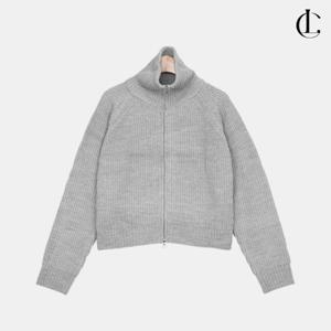 엘케이트 여성 겨울 데일리 소프트하이브 골지 하이넥 니트 투웨이 집업 가디건 LCR124