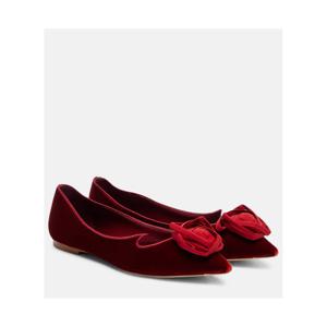 로저비비에 Rose Vivier 벨벳 발레리나 플랫 P01104876