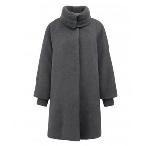 [조순희]니트블럭 알파카 블랜드 코트 (FNWC435)