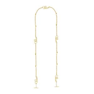 끌로에 아이코닉 골드 브라스 안경 체인 CH26SJY01CB7 9DC