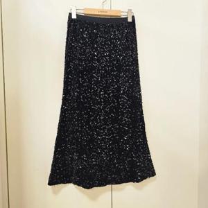 스테파니 HC07 챠르 스팽글  밴딩  스커트 A25SK5412