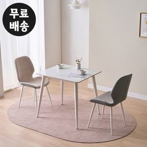 안느 세라믹 식탁세트 2인용 미니 원룸 800 화이트