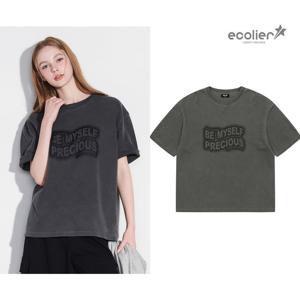 [에꼴리에]여자 가을신상 5부특양면피그먼트티(25QT483)